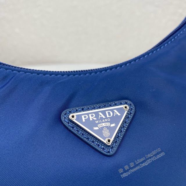 prada女包 普拉達最新爆款升級版Hobo腋下包 1NE515 肯豆同款 prada女士尼龍單肩包  pyd2238